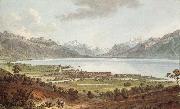 Johann Ludwig Aberli Seen Vevey oil painting picture wholesale